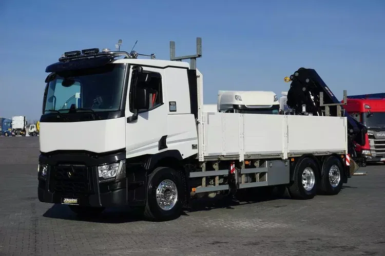 Renault T 380 / 6 X 2 / SKRZYNIOWY + HDS / HIAB 302 E-5 / PILOT / OŚ SKRĘTNA zdjęcie 35