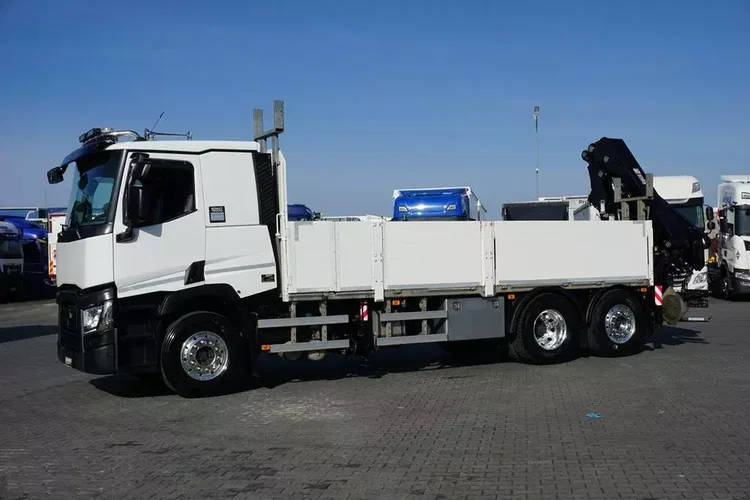 Renault T 380 / 6 X 2 / SKRZYNIOWY + HDS / HIAB 302 E-5 / PILOT / OŚ SKRĘTNA zdjęcie 39