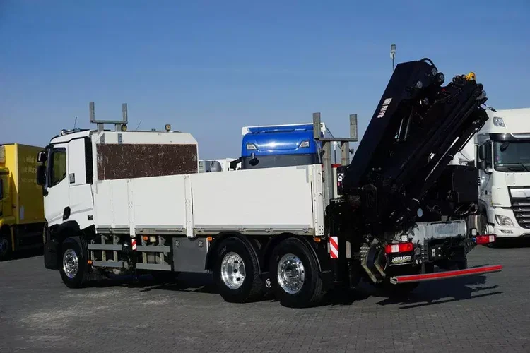 Renault T 380 / 6 X 2 / SKRZYNIOWY + HDS / HIAB 302 E-5 / PILOT / OŚ SKRĘTNA zdjęcie 6