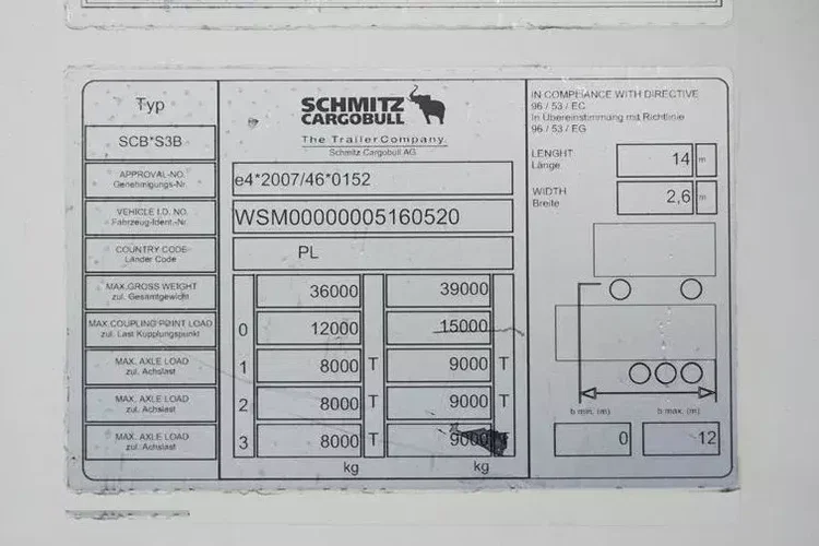 Schmitz / CHŁODNIA / CARRIER VECTOR 1350 / OŚ PODNOSZONA zdjęcie 11