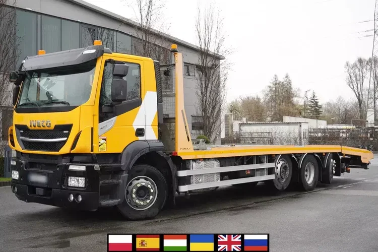 Iveco Stralis 420 8x2 / Zabudowa laweta Fiault / 2 osie skrętne / 17.6 t ładowności zdjęcie 1