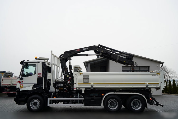 Renault C 430 / 6x4 / WYWROTKA 2 STRONNA / HYDROBURTA + HDS HIAB 211 EP-3 / EURO 6 / STEROWANIE RADIOWE / ROTATOR / ŁYŻKA zdjęcie 18