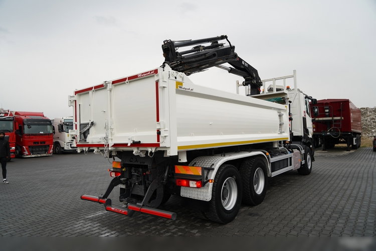 Renault C 430 / 6x4 / WYWROTKA 2 STRONNA / HYDROBURTA + HDS HIAB 211 EP-3 / EURO 6 / STEROWANIE RADIOWE / ROTATOR / ŁYŻKA zdjęcie 20