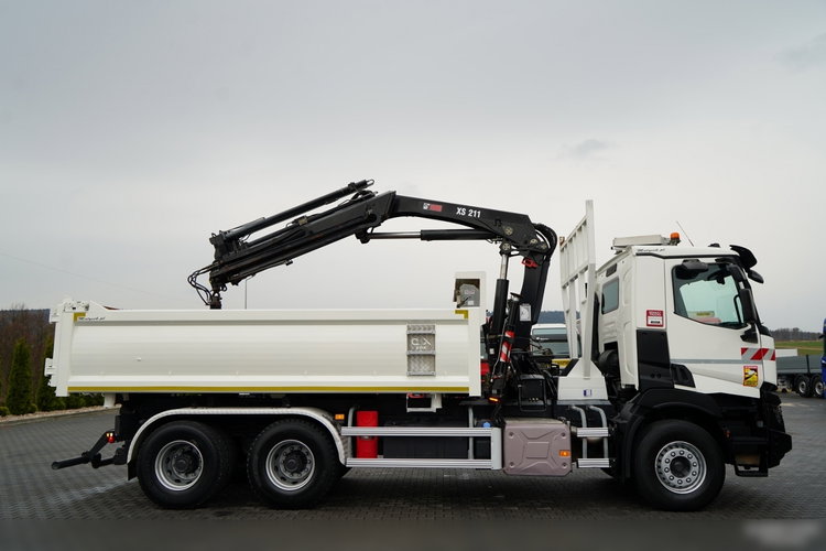 Renault C 430 / 6x4 / WYWROTKA 2 STRONNA / HYDROBURTA + HDS HIAB 211 EP-3 / EURO 6 / STEROWANIE RADIOWE / ROTATOR / ŁYŻKA zdjęcie 21