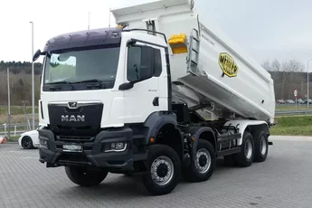 MAN TGS 41.470 / 8x8 / WYWROTKA MEILLER / MANUAL / NISKI PRZEBIEG /