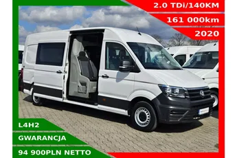 Volkswagen Crafter L4H2 94900zł NETTO Brygadówka 7 osób 2.0TDi/140KM