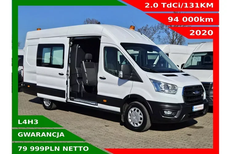 Ford transit L4H3 79999zł NETTO Brygadówka 6 osób 2.0TdCi/131KM zdjęcie 1
