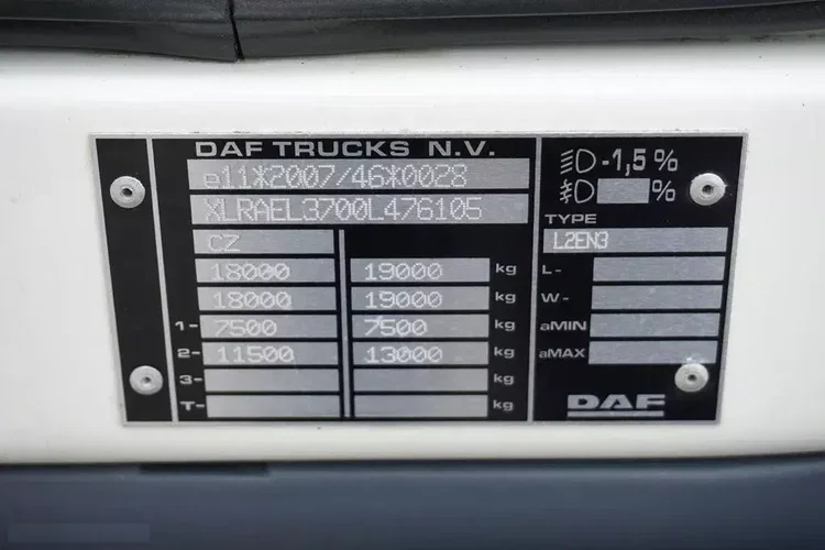 DAF / LF / 320 / ACC / E 6 / BURTOWY / 24 PALETY / ŁAD. 11 720 KG / DŁ. 9.7 M zdjęcie 11