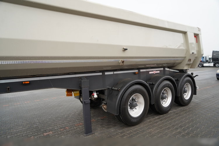 HEUSER WYWROTKA / 26 m3 / ALUMINIOWA / 4 500 KG / ALUFELGI / 2017 R zdjęcie 10