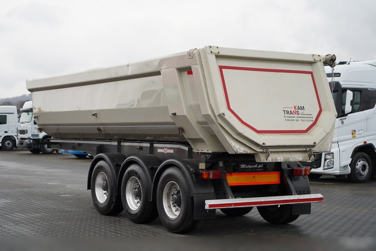 HEUSER WYWROTKA / 26 m3 / ALUMINIOWA / 4 500 KG / ALUFELGI / 2017 R zdjęcie 6
