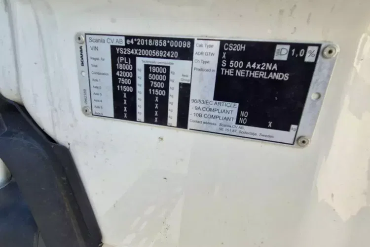 Scania S 500 A4x2NA zdjęcie 23