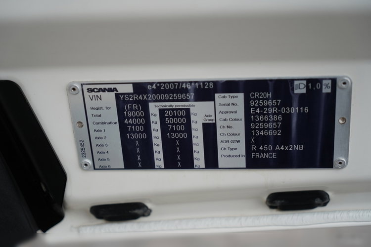 Scania R 450 / RETARDER / HYDRAULIKA / CAŁA NA PODUSZKACH zdjęcie 38