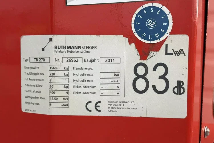 Iveco Daily Podnośnik Koszowy RUTHMANN TB 270 Zwyżka zdjęcie 2