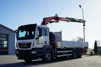 MAN TGS 26.420 / 6x4 / SKRZYNIOWY - 6.7 M / HDS FASSI F175A  / EURO 6 / 2019 ROK / STEROWANIE RADIOWE / ROTATOR