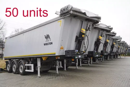 Wielton NW-3 / waga 6.2t / poj. 38 m3 / elek. dach / Teflon / 50 naczep r.2022