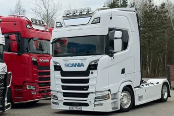 Scania 580S scania z Niemiec v8 mega low deck idealny stan 2021 pełna opcja bez egr