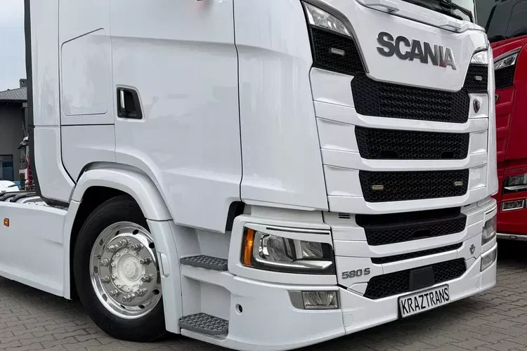 580S scania z Niemiec v8 mega low deck idealny stan 2021 pełna opcja bez egr zdjęcie 14