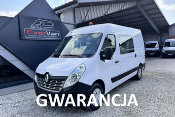 Renault Master średniak 7 osobowy L2H2 brygadówka doka