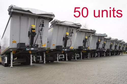 Wielton NW-3 / waga 6.2 t / poj. 38m3 / elek. dach / Teflon / 50 naczep r.2021