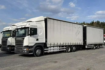 Scania R410 bez EGR Zabudowy Wecon 120m Dach Podnoszony Zestaw Tandem