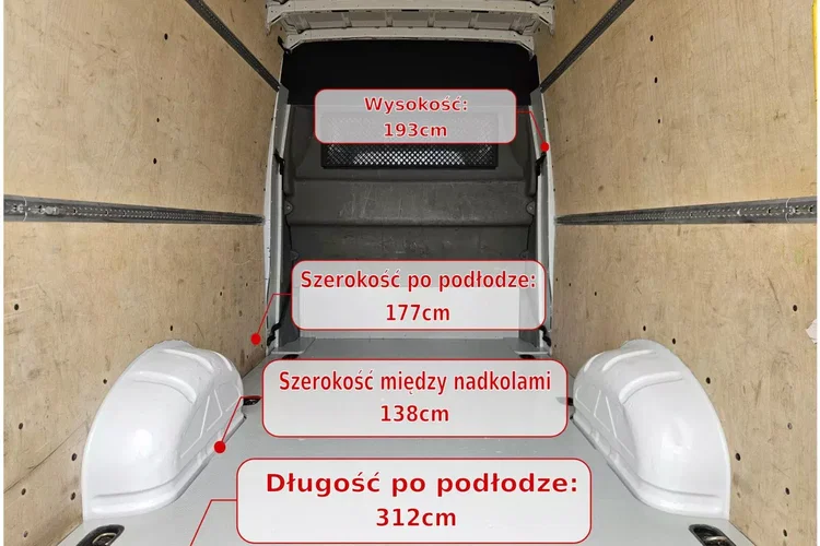 Volkswagen Crafter L4H2 92900zł NETTO Brygadówka 7 osób 2.0TDi/140KM zdjęcie 18