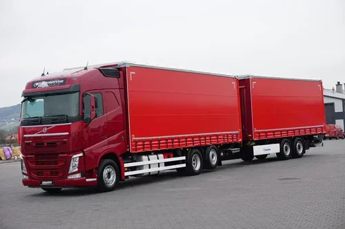 Volvo FH / 460 / EURO 6 / ZESTAW PRZESTRZENNY + WINDA / OŚ SKRĘTNA