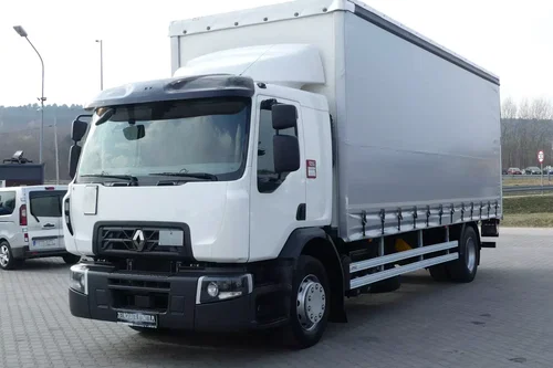 Renault D18 280 / FIRANKA + WINDA / EURO 6 / NISKI PRZEBIEG /