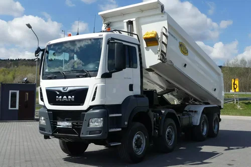 MAN TGS 41.460 / 8x8 / WYWROTKA MEILLER / MANUAL / NISKI PRZEBIEG /