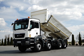 MAN TGS 35.400 / 8X4 / WYWROTKA 2 STR / HYDROBURTA / BORDMATIC / AUTOMAT / EEV 