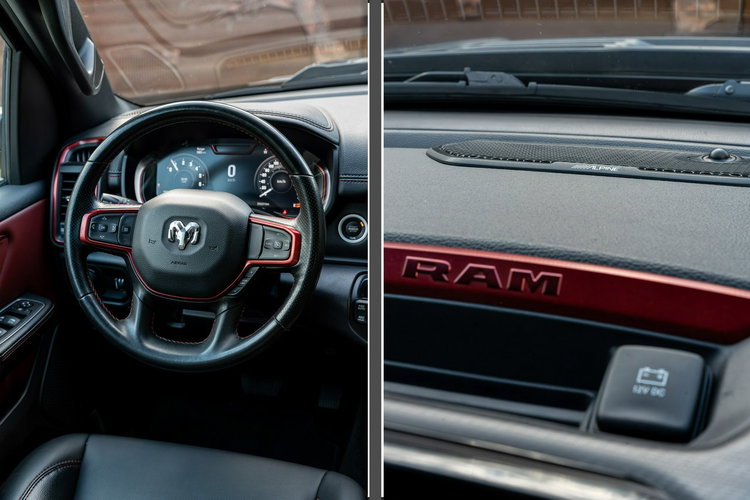 RAM 1500 Rebel 5.7 V8 Hemi / Bogata opcja / Lift 1" / Virtual Cockpit / FV zdjęcie 50