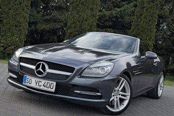 Mercedes SLK 200 Skóry, Czerwona nić, Automat, Serwis, AluFelgi 18", Nawigacja