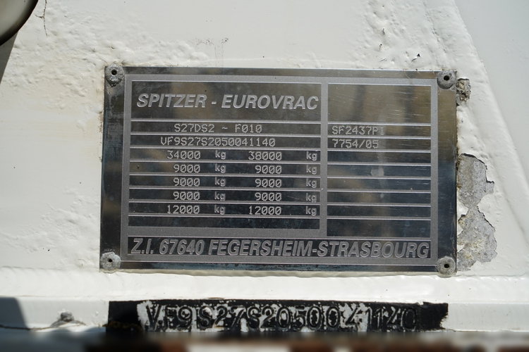 Spitzer CEMENTONACZEPA / 37 000 L / SILOS / 3 KOMORY / OSIE SAF / ALUFELGI  zdjęcie 22