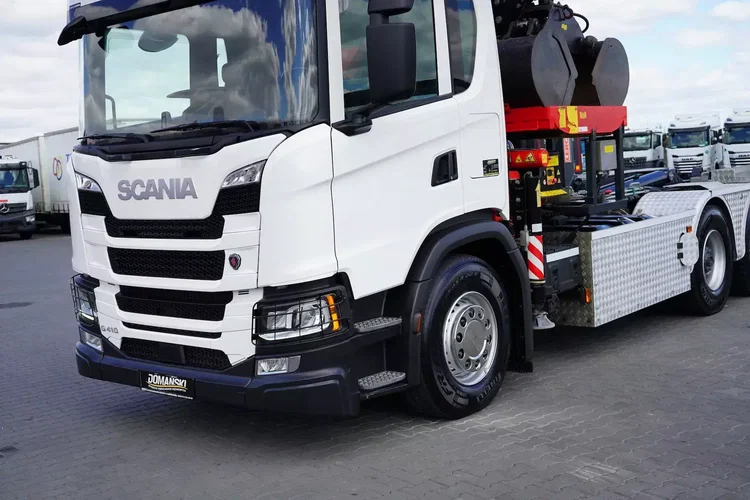 Scania G 410 / E 6 / 8 X 4 / HDS + HAKOWIEC / TRIDEM / CNG / RETARDER / FASSI F 215 zdjęcie 22