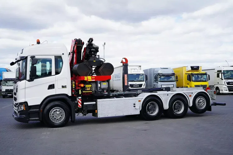 Scania G 410 / E 6 / 8 X 4 / HDS + HAKOWIEC / TRIDEM / CNG / RETARDER / FASSI F 215 zdjęcie 5