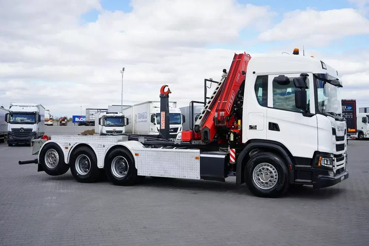 Scania G 410 / E 6 / 8 X 4 / HDS + HAKOWIEC / TRIDEM / CNG / RETARDER / FASSI F 215 zdjęcie 6