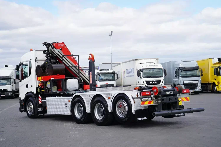 Scania G 410 / E 6 / 8 X 4 / HDS + HAKOWIEC / TRIDEM / CNG / RETARDER / FASSI F 215 zdjęcie 7