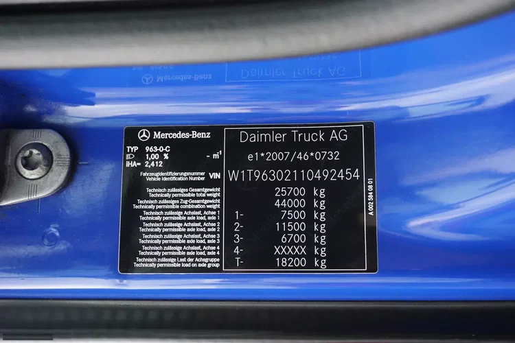 Mercedes ACTROS / 2546 / ACC / E 6 / MP 5 / MEGA / BDF / 7.82 M / RETARDER / OŚ SKRĘTNA zdjęcie 11