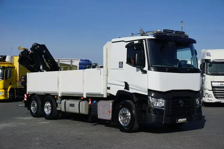 Renault T 380 / 6 X 2 / SKRZYNIOWY + HDS / HIAB 302 E-5 / PILOT / OŚ SKRĘTNA zdjęcie 10