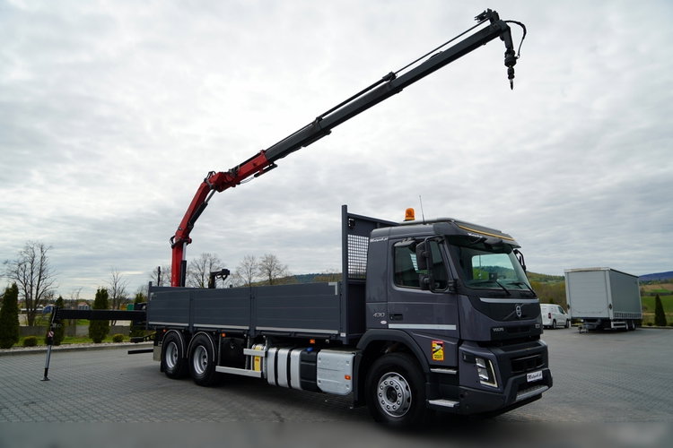 Volvo FHX 430 / SKRZYNIOWY- 7.15 M / HDS HYVA HC-183 / ROTATOR / WIDŁY DO PALET / PILOT zdjęcie 9
