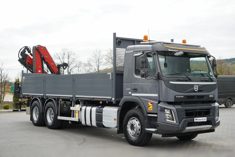 Volvo FHX 430 / SKRZYNIOWY- 7.15 M / HDS HYVA HC-183 / ROTATOR / WIDŁY DO PALET / PILOT zdjęcie 18