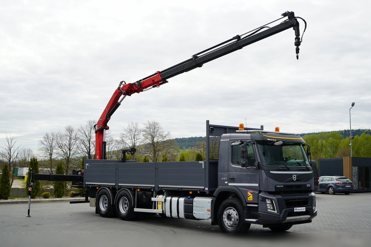 Volvo FHX 430 / SKRZYNIOWY- 7.15 M / HDS HYVA HC-183 / ROTATOR / WIDŁY DO PALET / PILOT zdjęcie 7