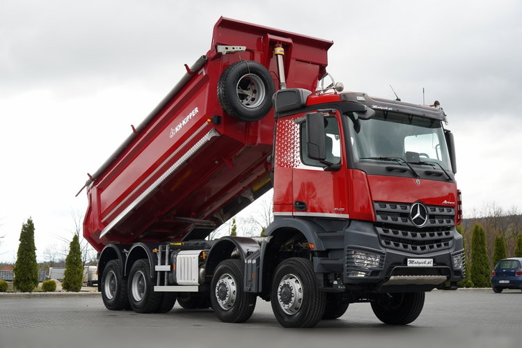 Mercedes -BENZ AROCS 4145 / 8x8 / WYWROTKA TYLNOZSYPOWA / KH KIPPER / MANUAL / OPONY 100% / EURO 6 zdjęcie 6