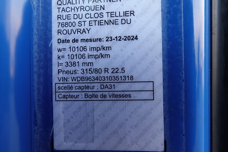 Mercedes ACTROS 1843 / PEŁNY ADR / ALUFELGI / EURO 6 /  zdjęcie 38