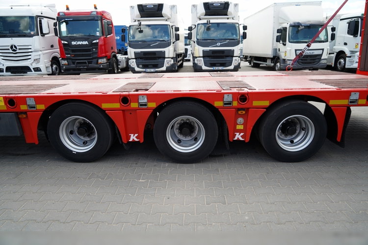 KAESSBOHRER NACZEPA LAWETA NISKOPODWOZIE / NAJAZDY HYDRAULICZNE / 3 OSIOWA / POSZERZANA  zdjęcie 30