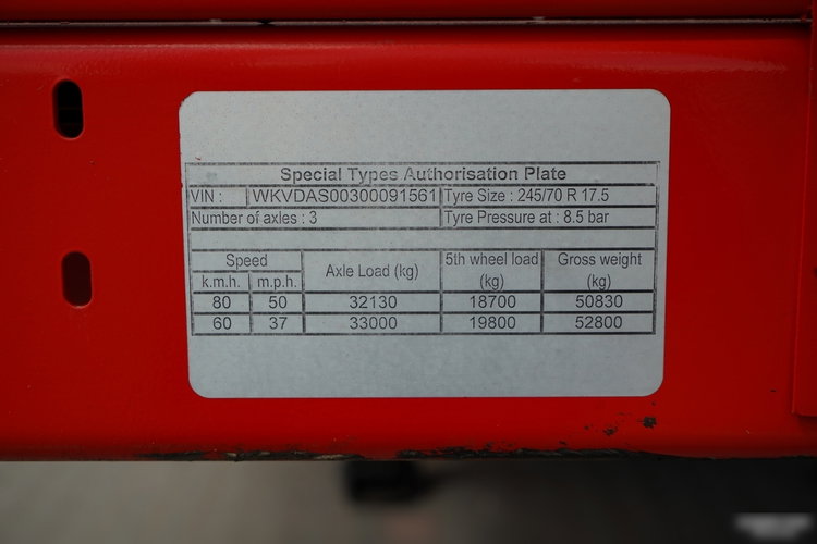 KAESSBOHRER NACZEPA LAWETA NISKOPODWOZIE / NAJAZDY HYDRAULICZNE / 3 OSIOWA / POSZERZANA  zdjęcie 32