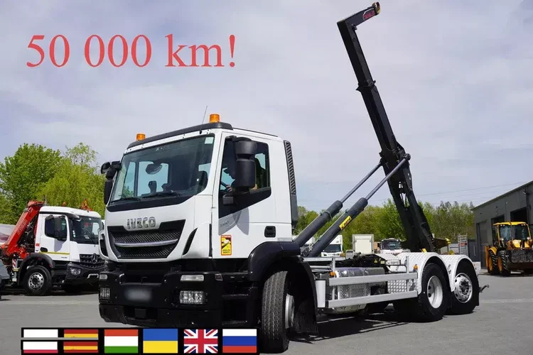 Iveco Stralis 360 6x2 / 50 tys. km / Hakowiec Marell AL20 S55 / oś skrętna zdjęcie 1