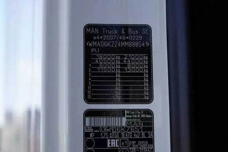MAN / TGX / 18.470 / EURO 6 / GX / ACC / RETARDER zdjęcie 11