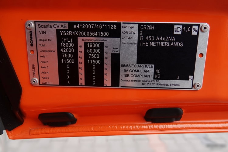 Scania R 450 / RETARDER / ZBIORNIKI 1400 L / zdjęcie 39