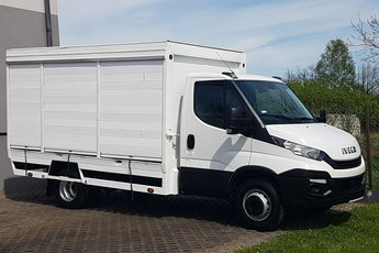 Iveco Daily 70C18 V H KONTENER ROLETY BOK DO TRANSPORTU WODY 3.66x2.21x1.86