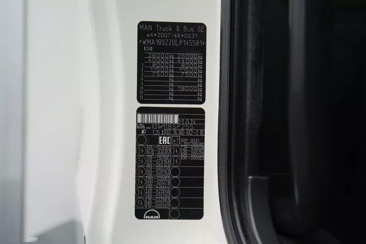 MAN TGS / 26.360 / EURO 6 / CHŁODNIA + WINDA zdjęcie 11